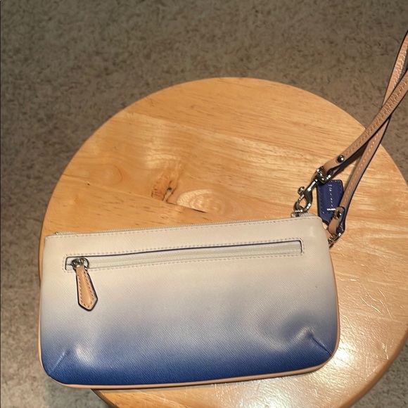 COACH Leather Wristlet Clutch